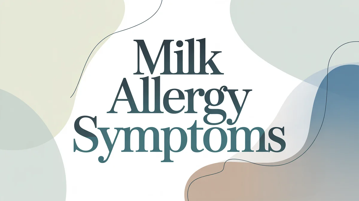 Milk Allergy Symptoms