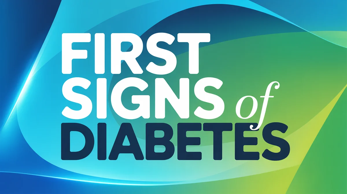 First Signs Of Diabetes
